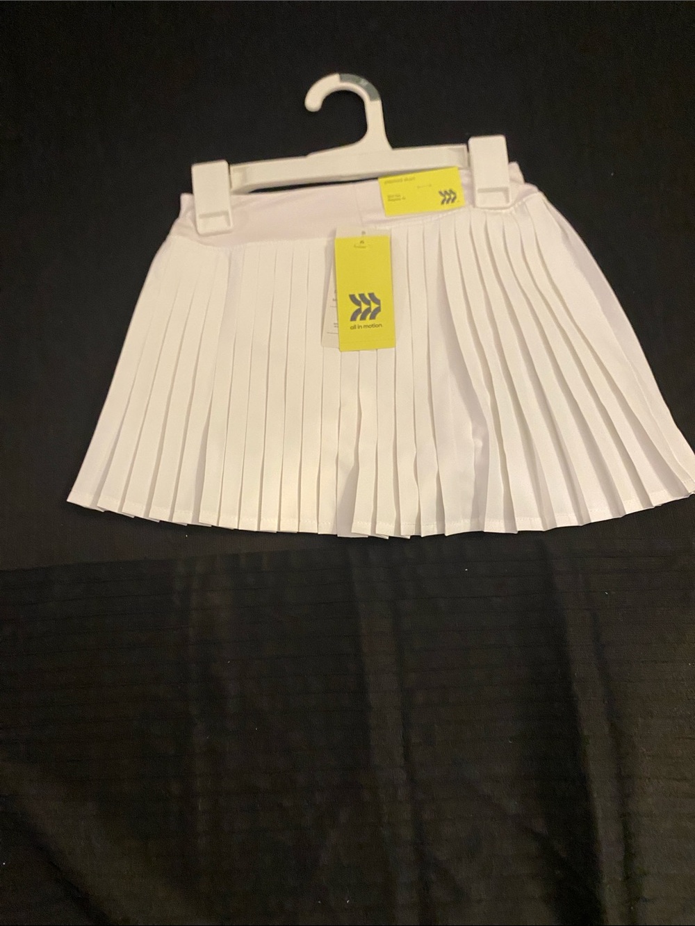 all in motion White Pleated Mini Skirt